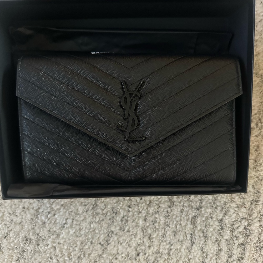 Saint Laurent Black Quilted Leather Bag-Authentic